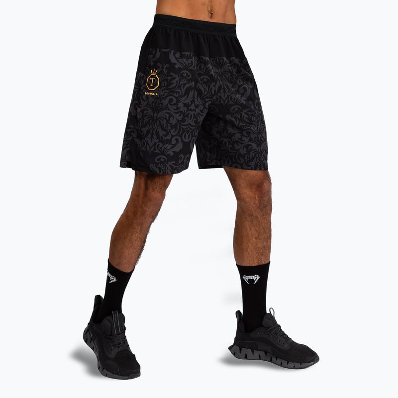 Spodenki treningowe męskie Venum x Ilia Topuria Unmatched Training black/gold 5