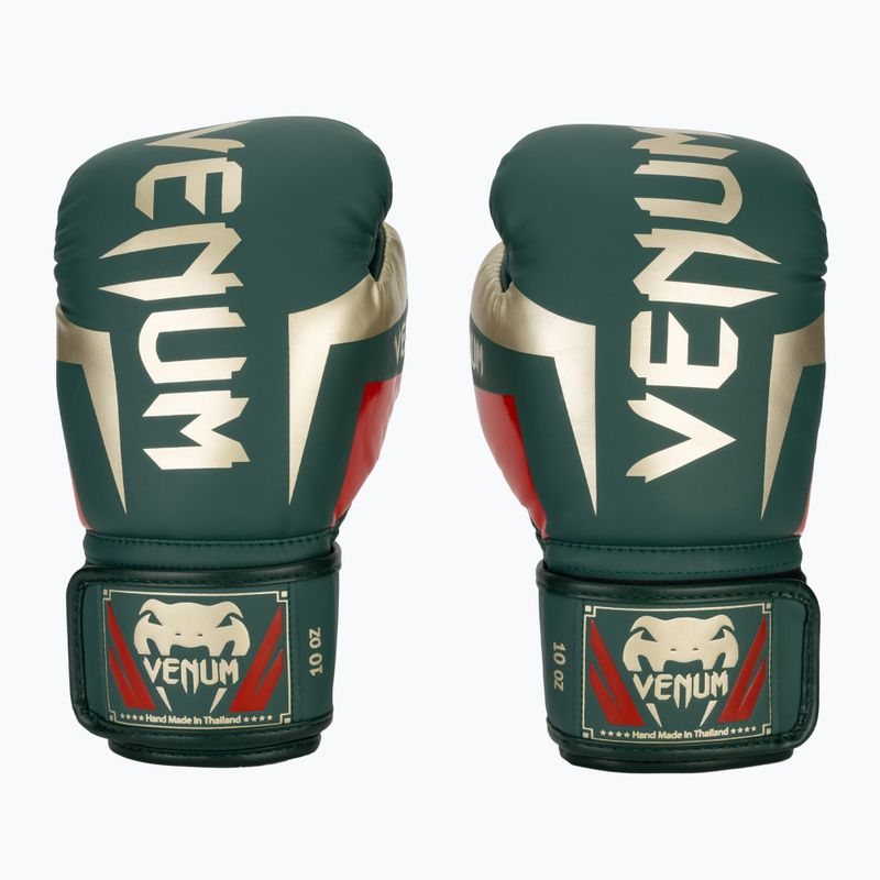 Rękawice bokserskie Venum Elite green 2