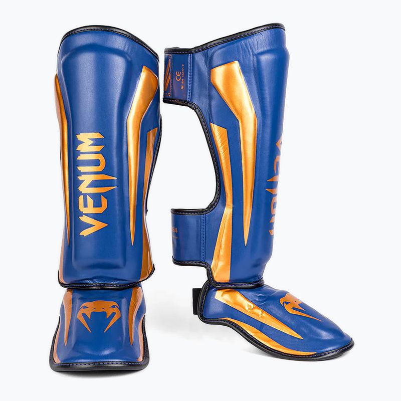 Ochraniacze piszczeli i stóp Venum Elite Standup Shin Guards navy blue 2