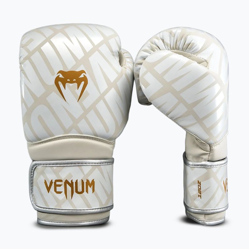 Rękawice bokserkie Venum Contender 1.5XT Boxing light beige/white cream