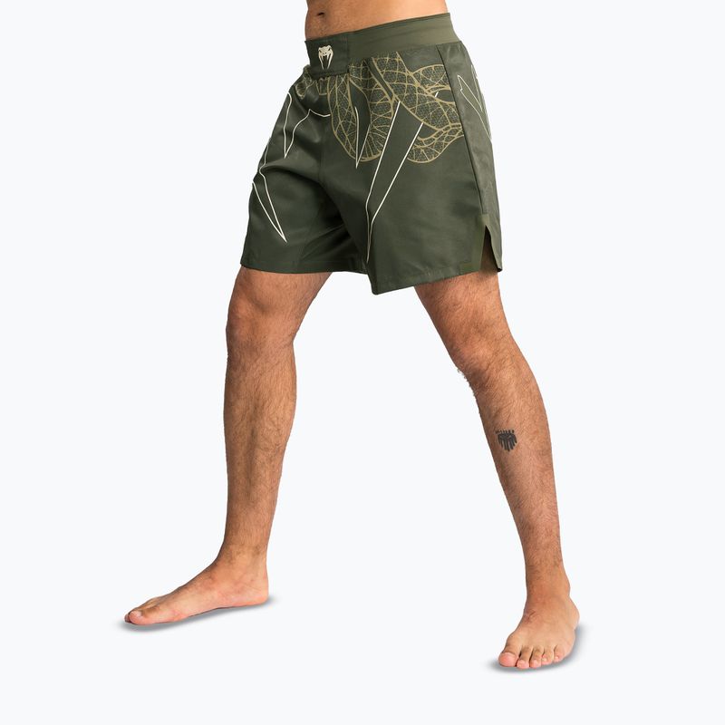 Spodenki treningowe męskie Venum Serpenti Fight khaki/bronze/ivory 4