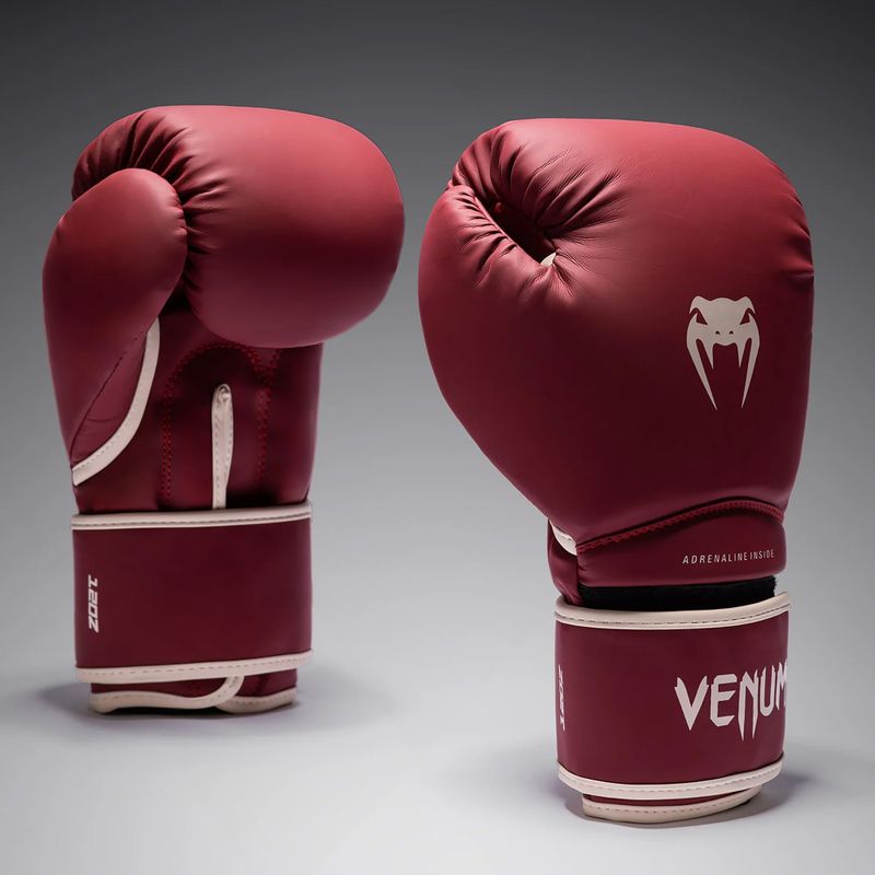 Rękawice bokserskie Venum Contender 1.5 burgundy/sand 2