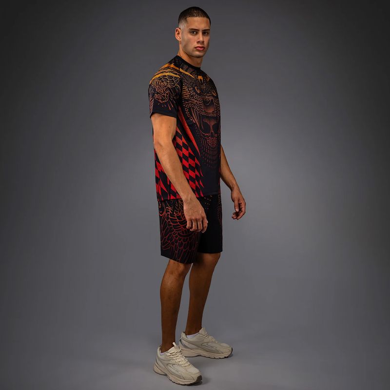 Koszulka męska Venum Quetzal Fury Dry-Tech black/fury red/tangerine 2