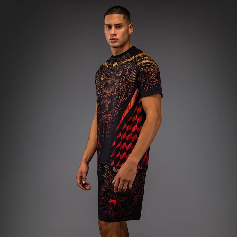 Koszulka męska Venum Quetzal Fury Dry-Tech black/fury red/tangerine 4