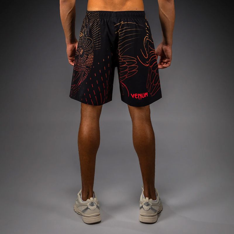 Spodenki treningowe męskie Venum Quetzal Fury Training black/fury red/tangerine 3