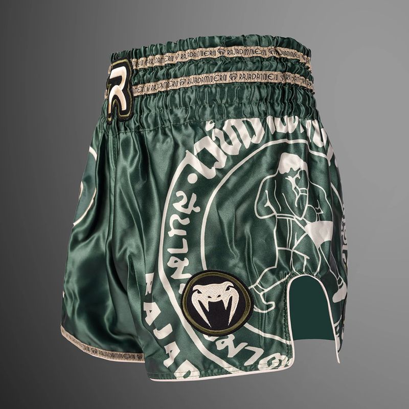 Spodenki treningowe męskie Venum x Rajadamnern Muay Thai military green 3
