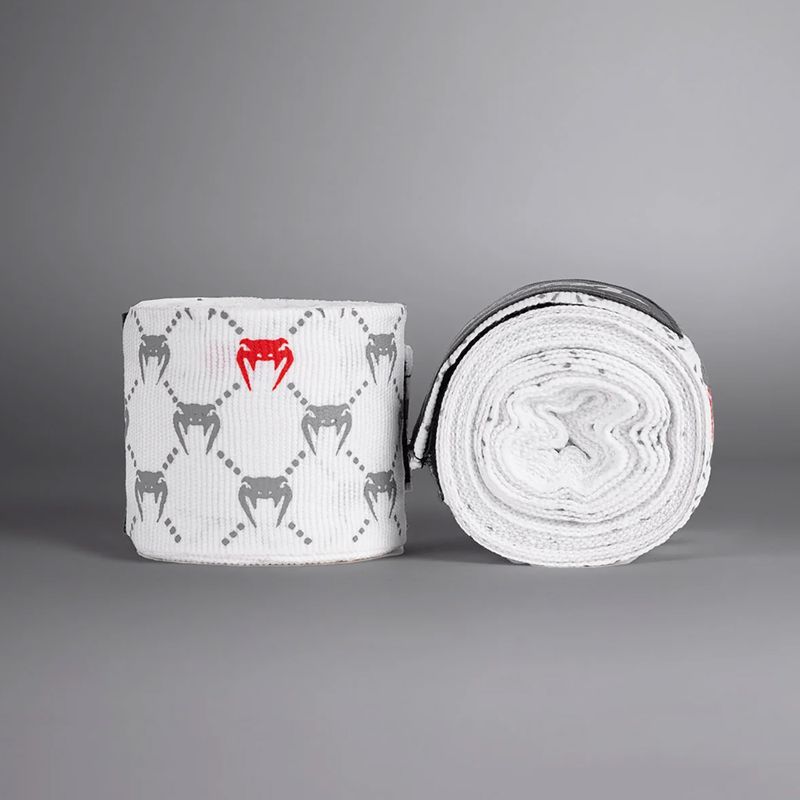 Bandaże bokserskie Venum Monogram Hand Wraps Advanced 250 cm white 2