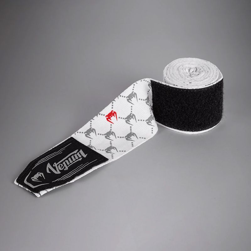 Bandaże bokserskie Venum Monogram Hand Wraps Advanced 250 cm white 3