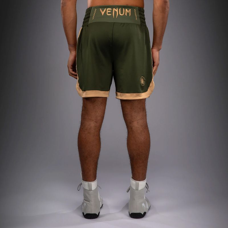 Spodenki treningowe męskie Venum Classic Boxing military green/sand 4