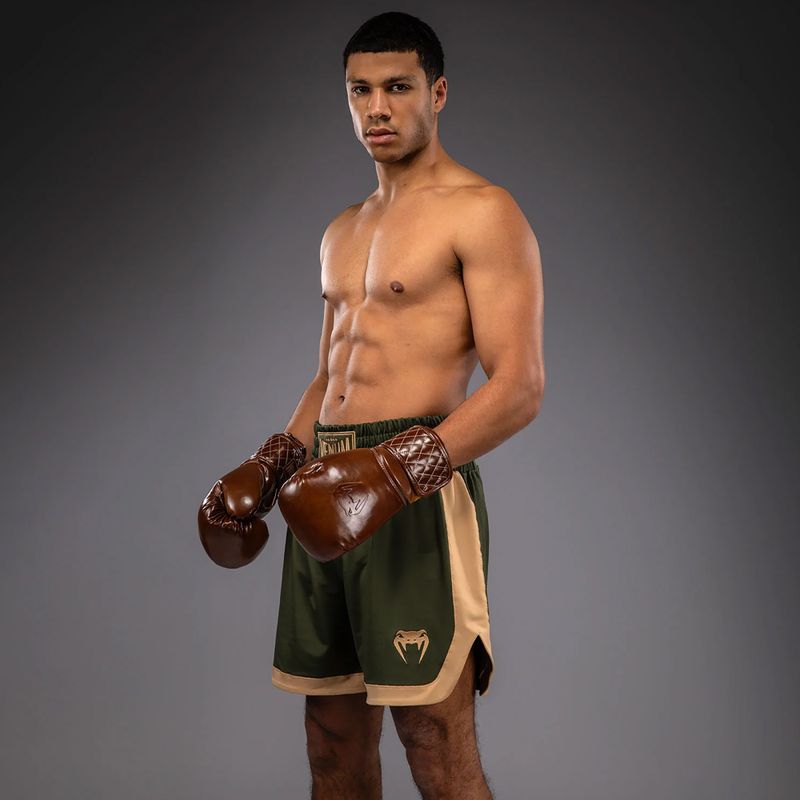 Spodenki treningowe męskie Venum Classic Boxing military green/sand 7