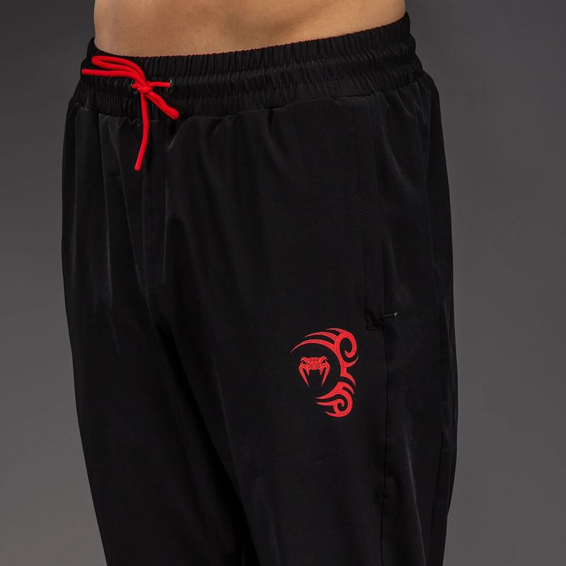 Spodnie treningowe męskie Venum x Mike Tyson Tiger Joggers deep black/intense red 5
