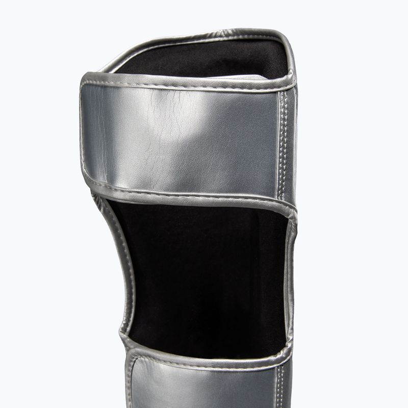 Ochraniacze piszczeli i stóp Venum Ringhorns Charger Shin silver/black 4