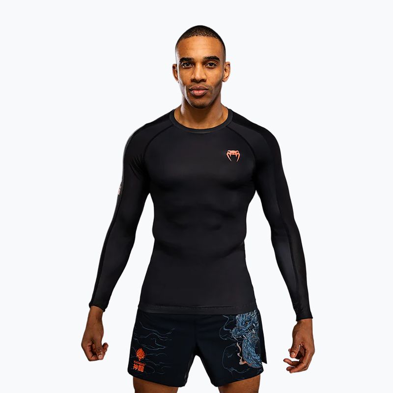 Rashguard longsleeve męski Venum Thunder Dragon black/grey/copper