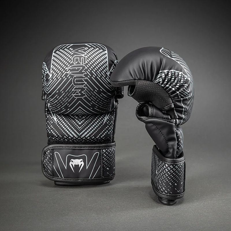 Rękawice sparingowe Venum Midnight Fury Sparring black/grey/silver 2