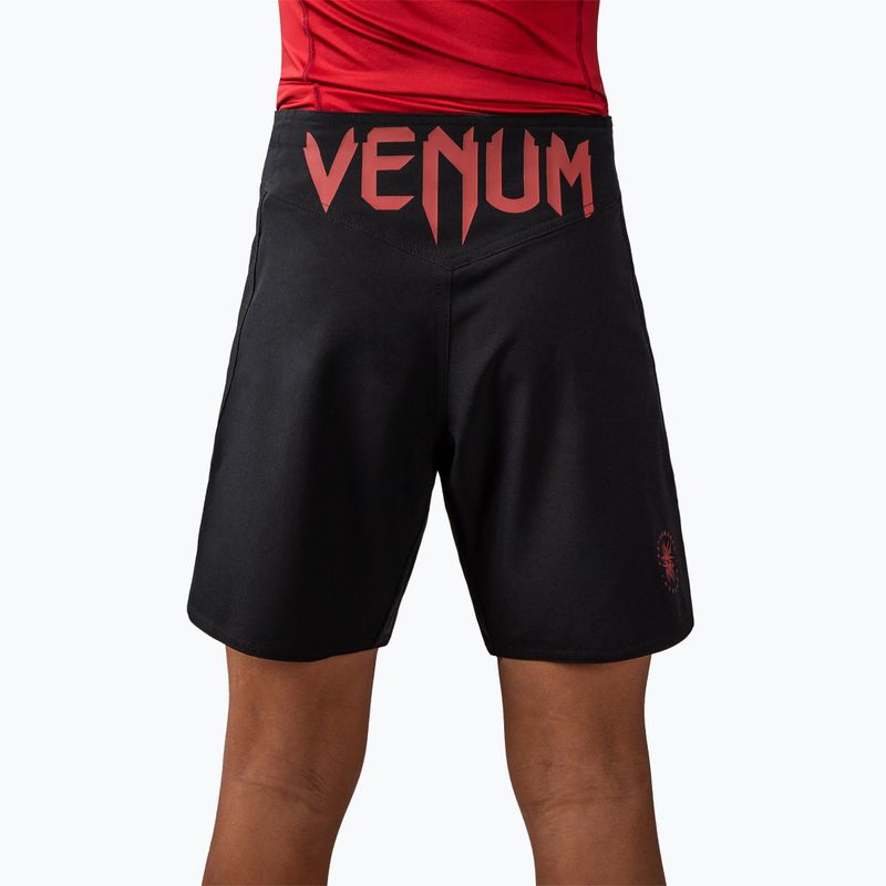 Spodenki treningowe dla dzieci Venum Attack Fight black/red 4