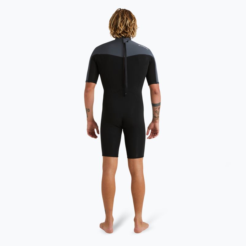 Pianka do pływania męska Quiksilver Everyday Sessions 2/2 mm Back Zip Springsuit black/gun metal 2