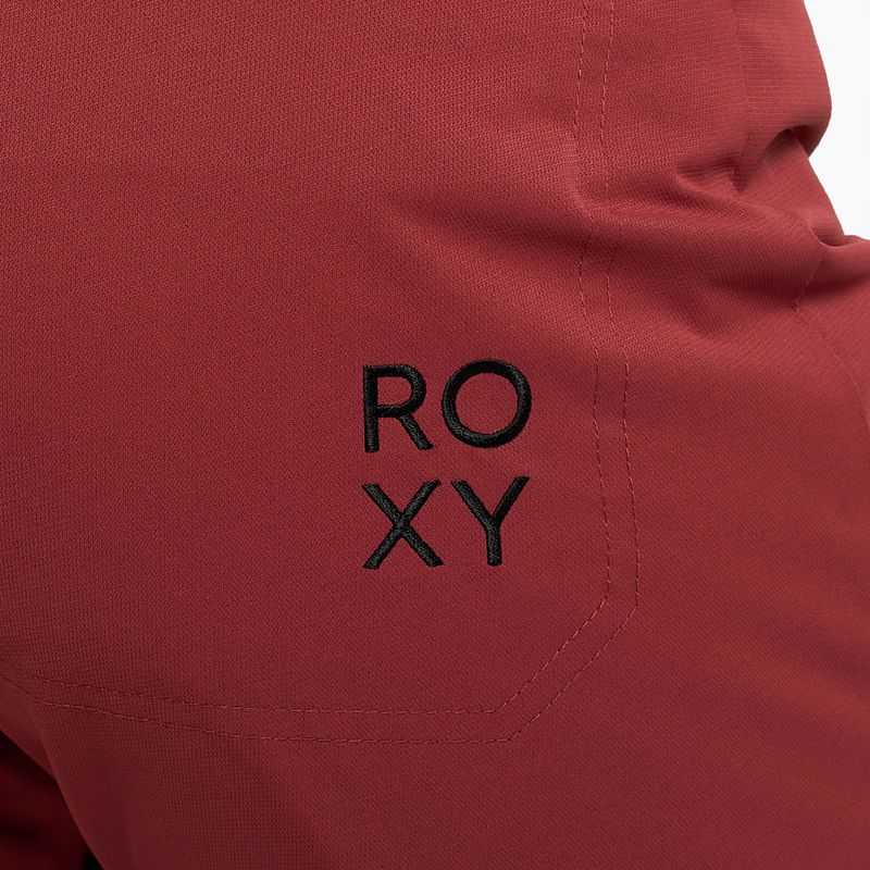 Spodnie snowboardowe damskie ROXY Diversion brick red 5