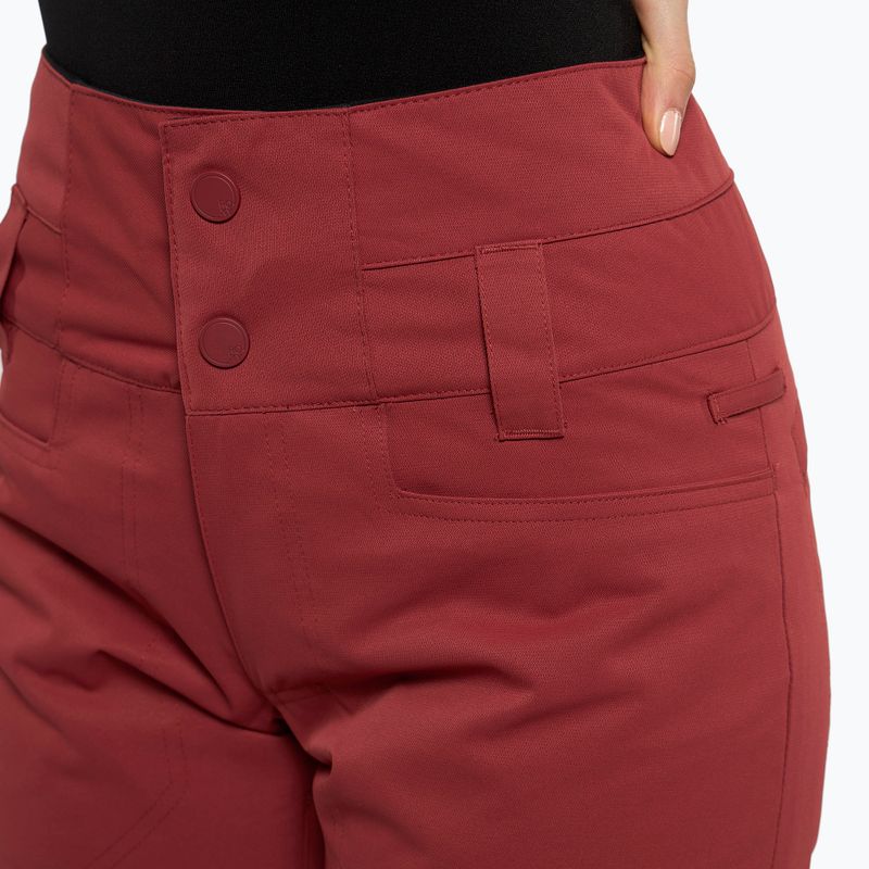 Spodnie snowboardowe damskie ROXY Diversion brick red 6