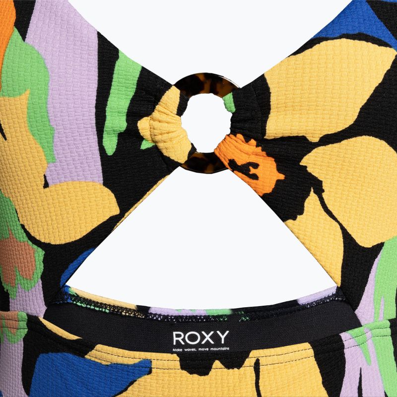 Strój kąpielowy jednoczęściowy damski ROXY Color Jam anthracite flower jammin 3