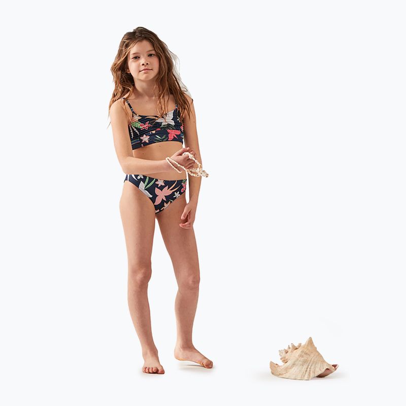 Strój kąpielowy dwuczęściowy dziecięcy ROXY Vacay For Life Crop Top Set mood indigo alma swim 6