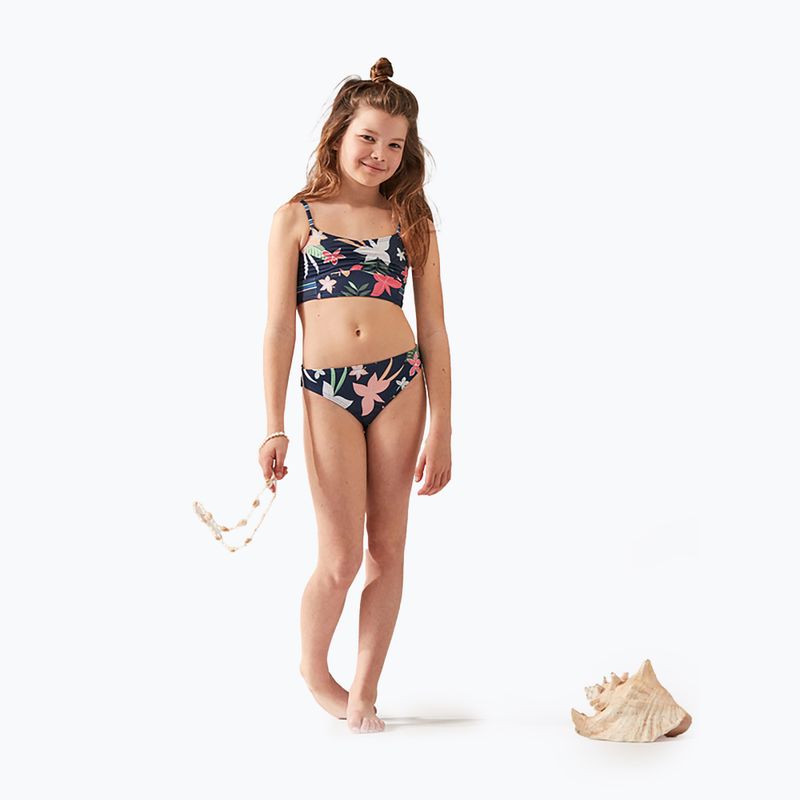 Strój kąpielowy dwuczęściowy dziecięcy ROXY Vacay For Life Crop Top Set mood indigo alma swim 8