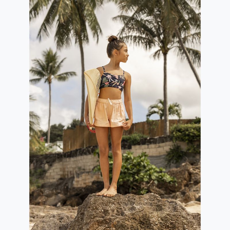 Strój kąpielowy dwuczęściowy dziecięcy ROXY Vacay For Life Crop Top Set mood indigo alma swim 11