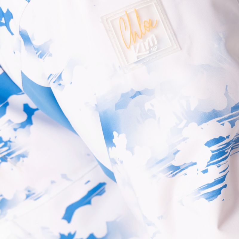 Kurtka snowboardowa damska ROXY Chloe Kim azure blue clouds 4