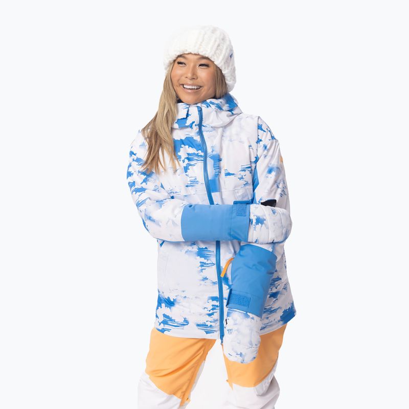 Kurtka snowboardowa damska ROXY Chloe Kim azure blue clouds 5