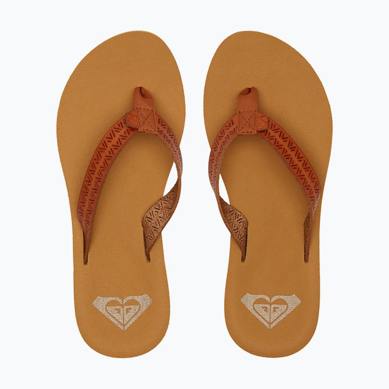 Japonki damskie ROXY Porto Motif tan 9