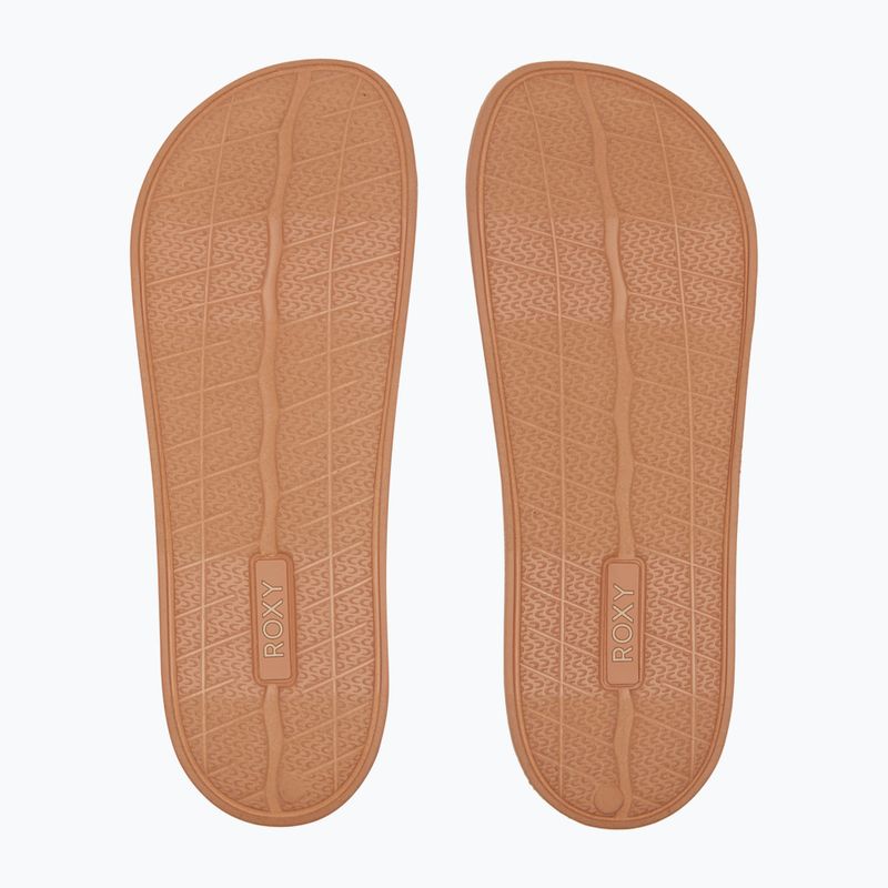 Klapki damskie ROXY Slippy Knit wheat/turkish coffee 10
