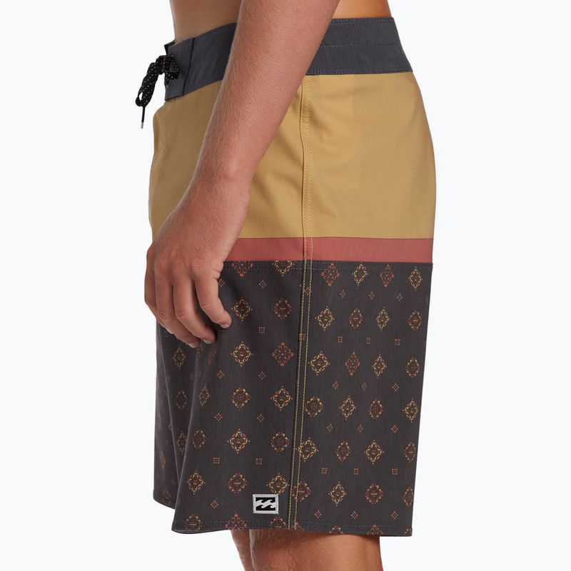 Szorty kąpielowe męskie Billabong Fifty50 Pro mustard 4