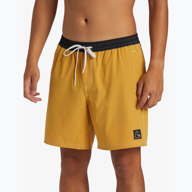 Szorty kąpielowe męskie Quiksilver Original Straight Leg 17" mustard 4