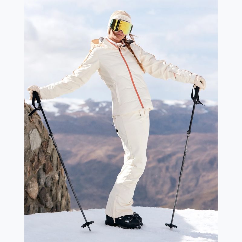 Spodnie snowboardowe damskie ROXY Rising High buttercream 12