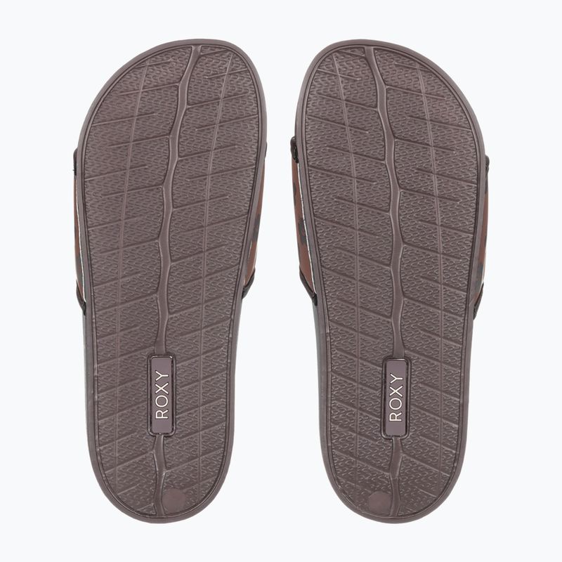 Klapki damskie ROXY Slippy IV brown combo 10