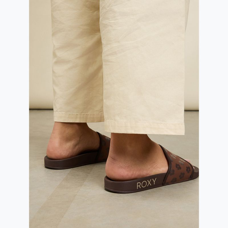 Klapki damskie ROXY Slippy IV brown combo 13