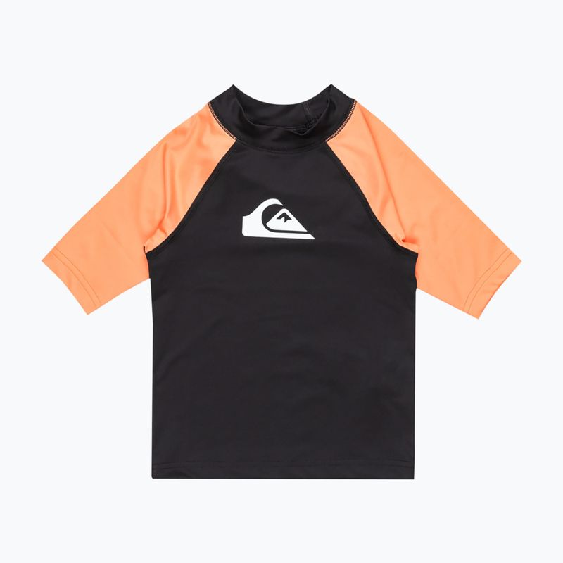 Koszulka do pływania dziecięca Quiksilver Everyday UPF50 black/melon