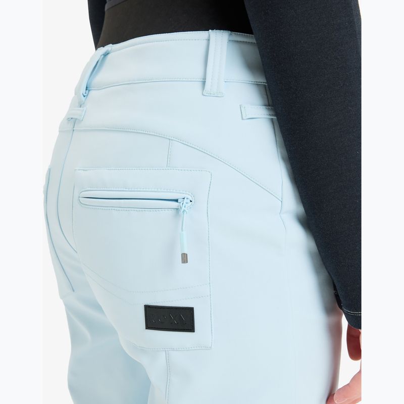 Spodnie snowboardowe damskie ROXY Rising High ice blue 5