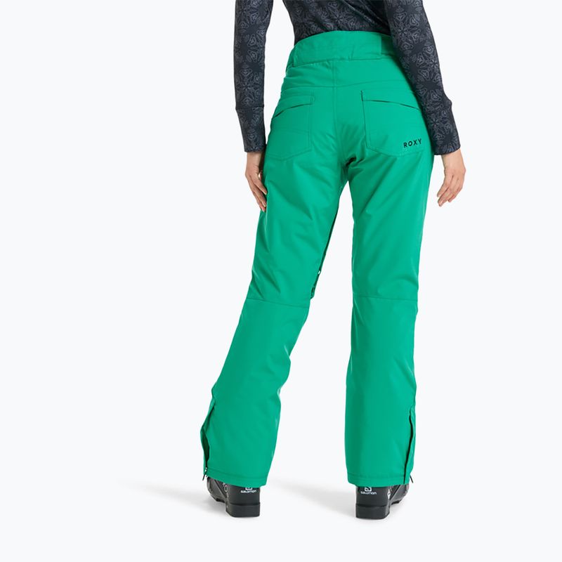 Spodnie snowboardowe damskie ROXY Backyard vivid green 3