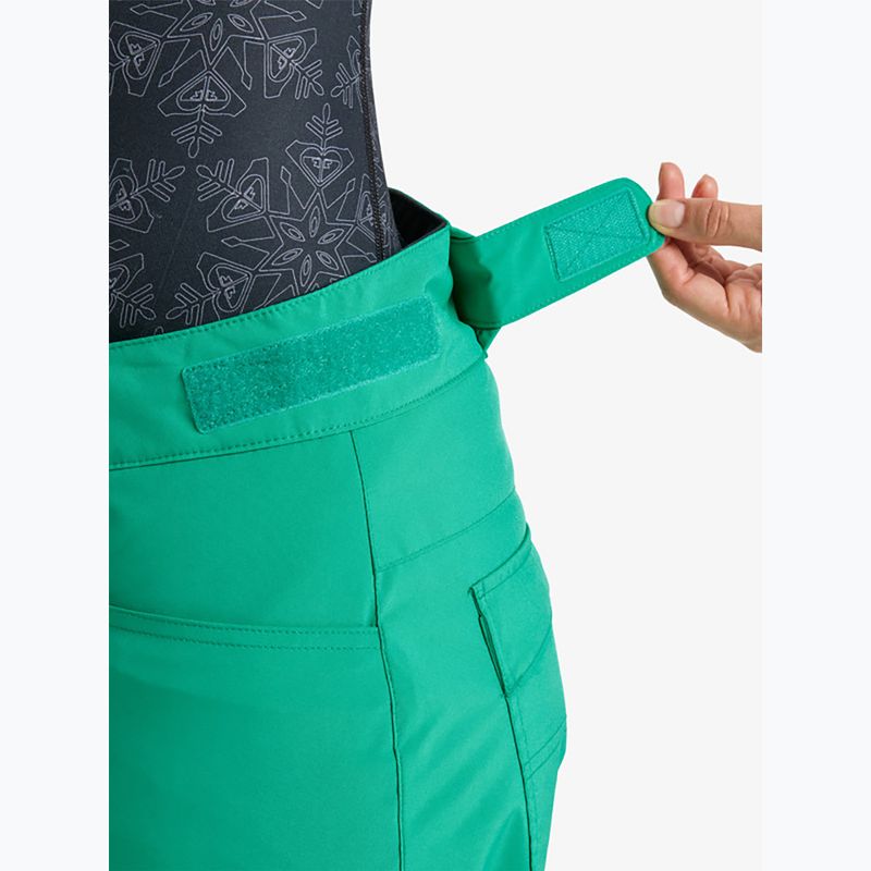 Spodnie snowboardowe damskie ROXY Backyard vivid green 9