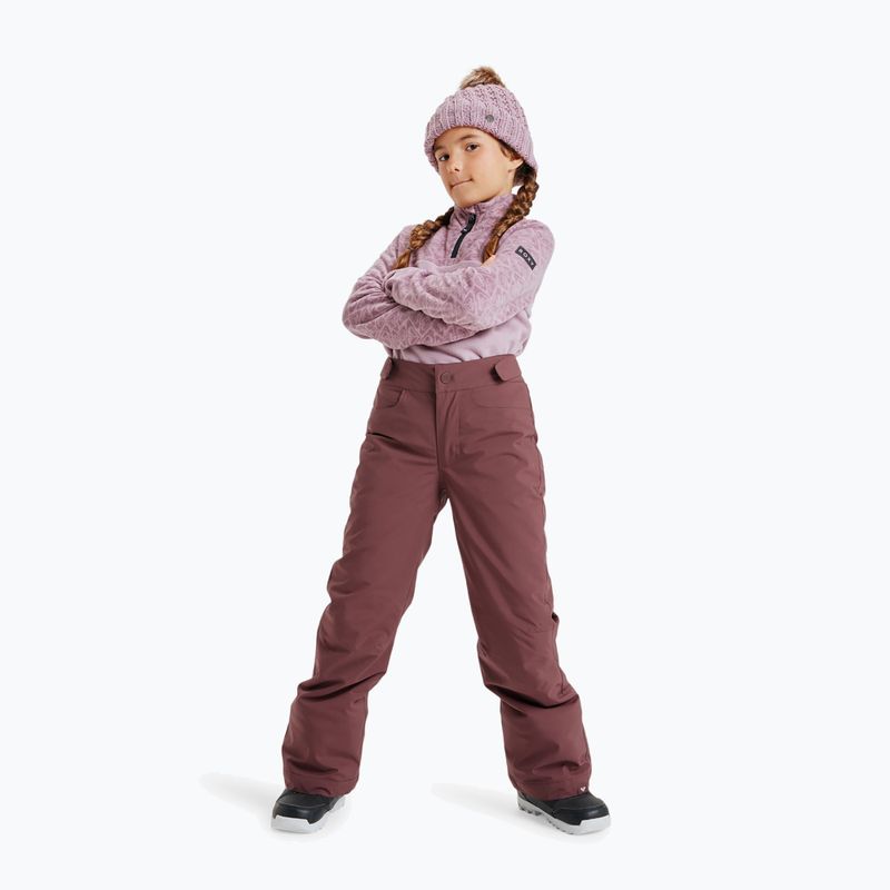 Spodnie snowboardowe dziecięce ROXY Backyard huckleberry 2