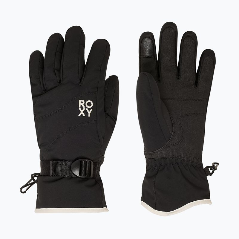 Rękawice snowboardowe damskie Roxy Jetty Solid true black