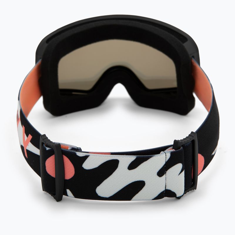 Gogle snowboardowe dziecięce ROXY Missy big flowers/clux ml orange 3