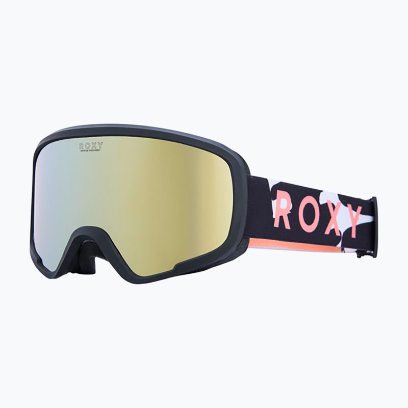 Gogle snowboardowe dziecięce ROXY Missy big flowers/clux ml orange 5
