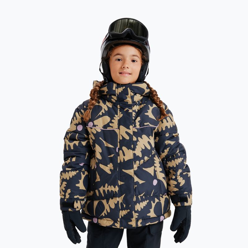 Gogle snowboardowe dziecięce ROXY Missy big flowers/clux ml orange 10