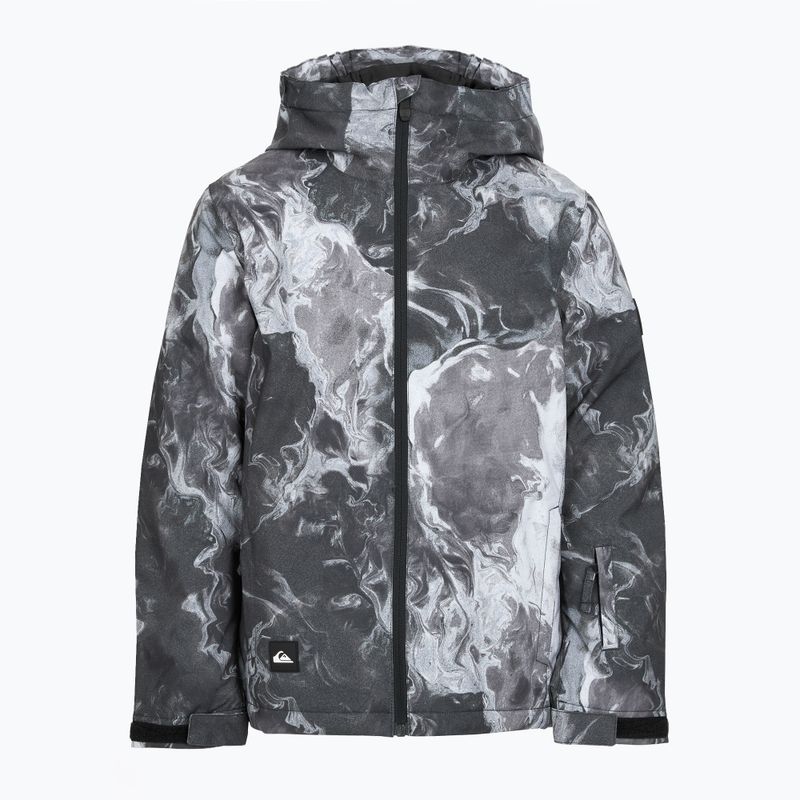 Kurtka snowboardowa dzięcięca Quiksilver Mission Printed thermostamp grayscale 9