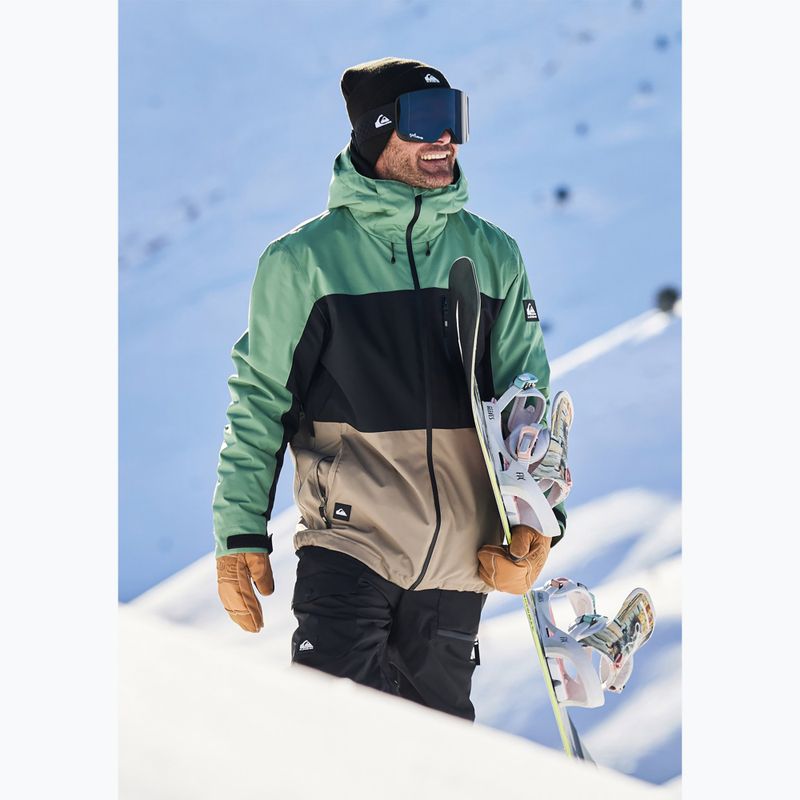 Kurtka snowboardowa męska Quiksilver Sycamore Block 20K dark ivy 14