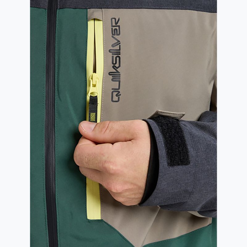 Kurtka snowboardowa męska Quiksilver Dawson trekking green 8