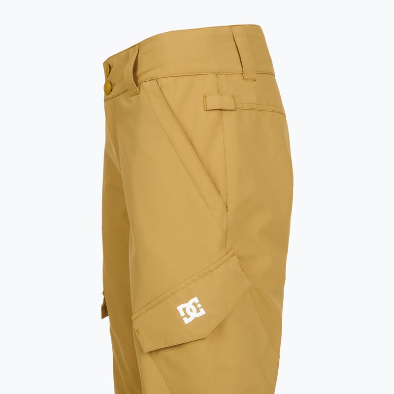 Spodnie snowboardowe damskie DC Nonchalant mustard gold 8