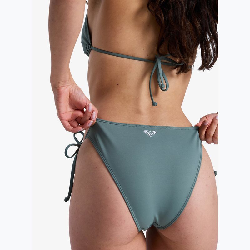 Dół od stroju kąpielowego ROXY Solid Essentials Tie Side agave green 6