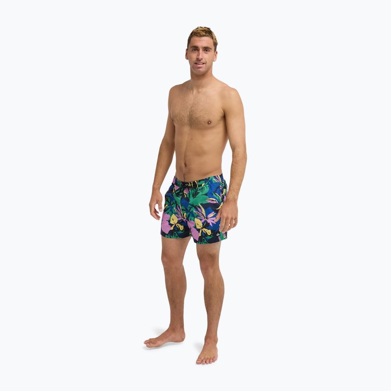 Szorty kąpielowe męskie Quiksilver Everyday Printed Volley 15" dark navy interact floral 2